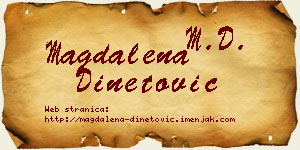 Magdalena Dinetović vizit kartica